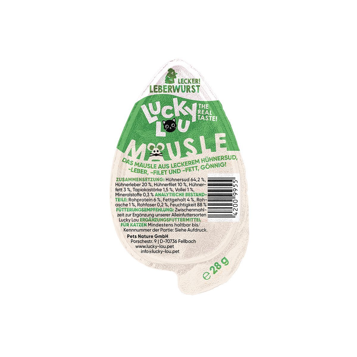Lucky Lou Mäusle Leberwurst 28g