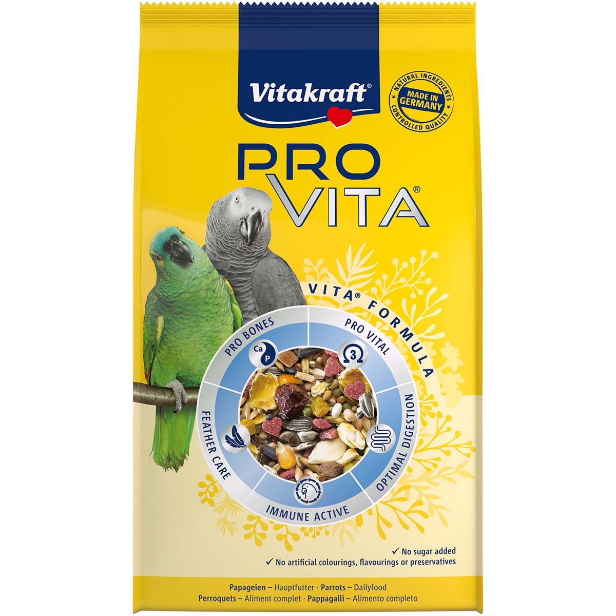 Vitakraft Vogelfutter Pro Vita Papagei 5x750g