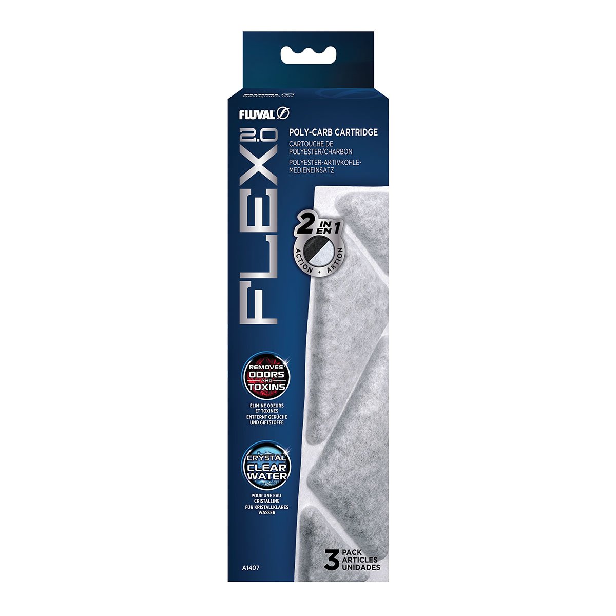 Fluval Flex 2.0 Polycarbonat-Kartusche, 3Er-Pack, Aquarium Filter - Image 2