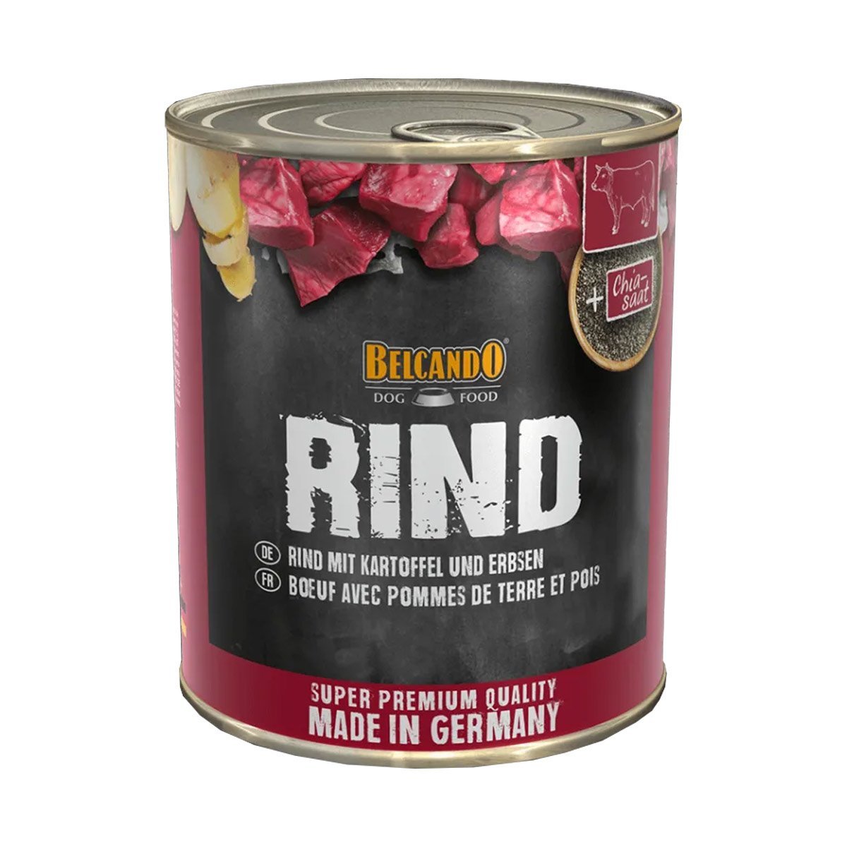 Belcando Feuchtnahrung Rind mit Kartoffeln und Erbsen 6x800g