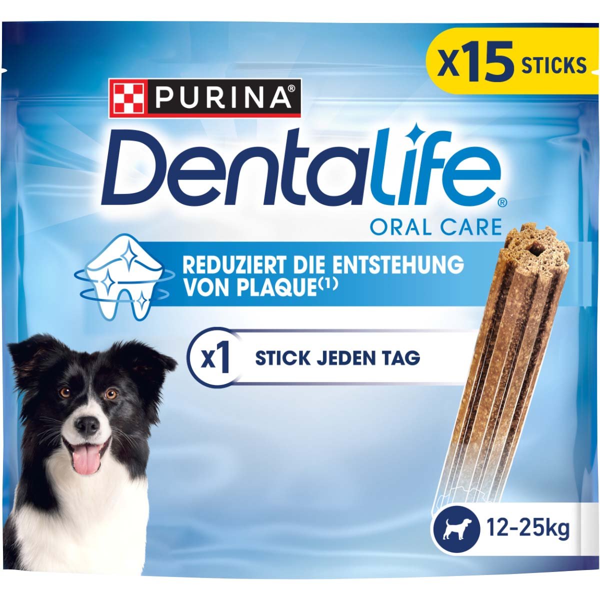 Purina DentaLife Tägliche Zahnpflege-Snacks für mittelgroße Hunde Maxipack 5x345g