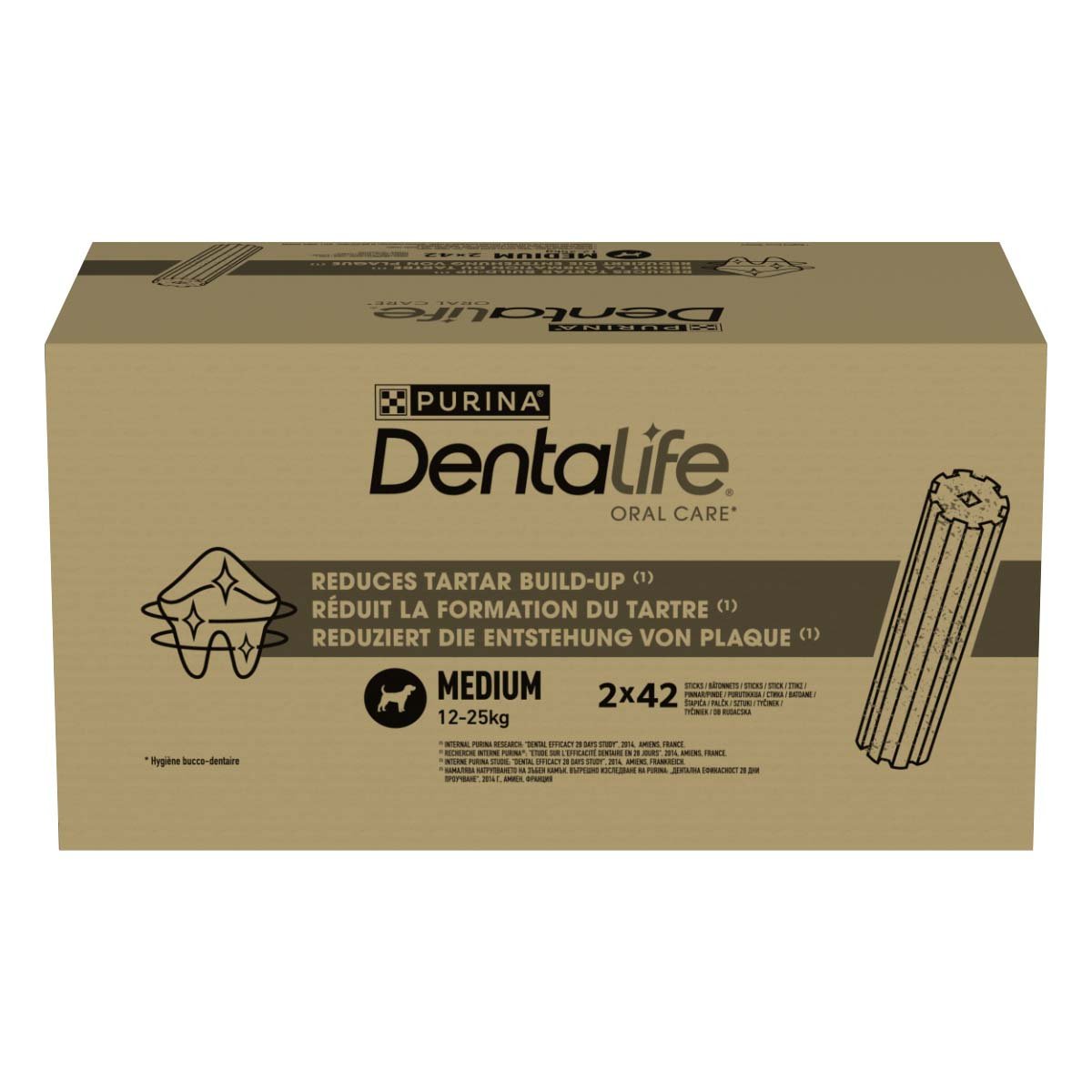 PURINA DENTALIFE Tägliche Zahnpflege-Snacks für mittelgroße Hunde 4x42 Sticks