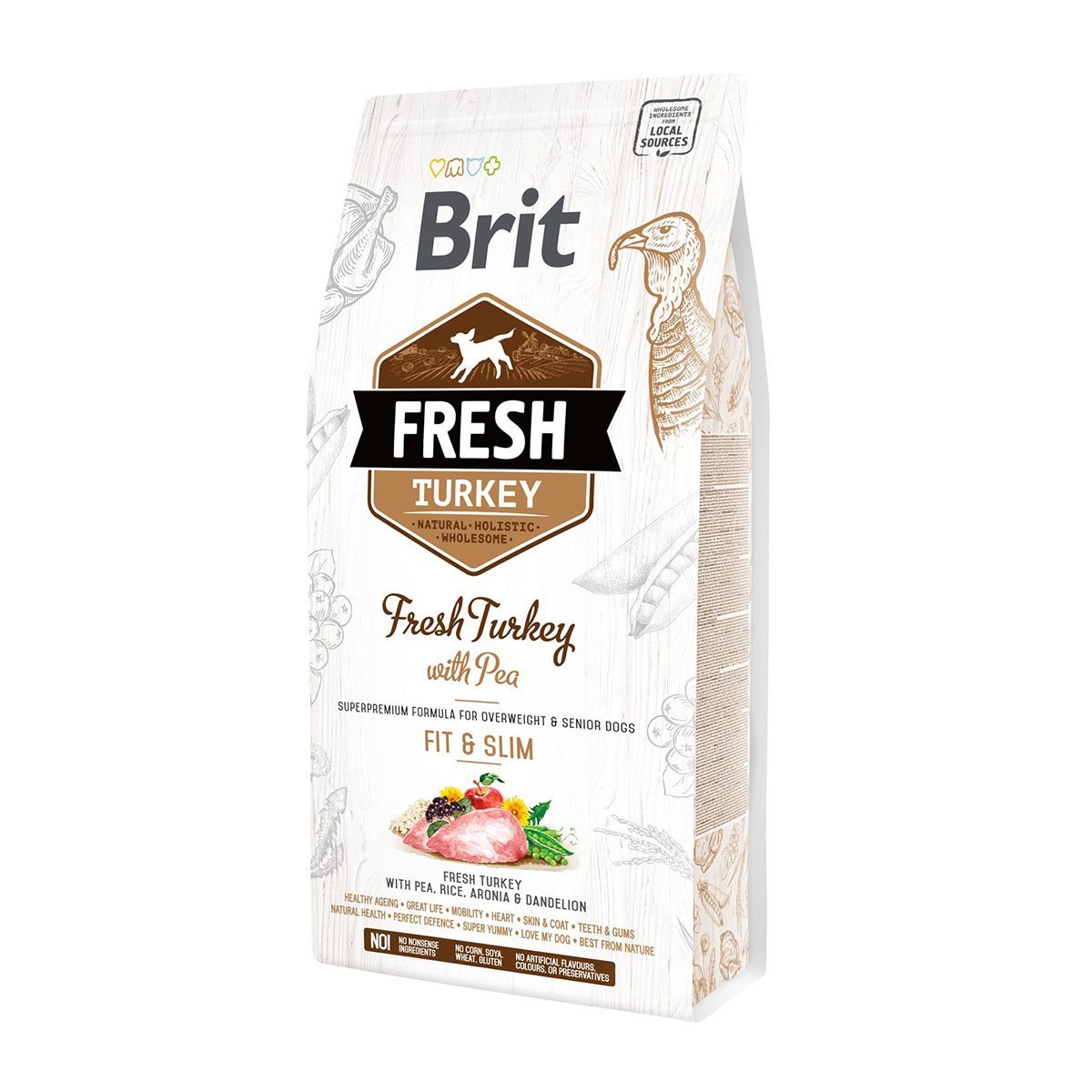 Brit Fresh Dog - Overweight und Senior dogs - Turkey - Fit und Slim 2,5kg