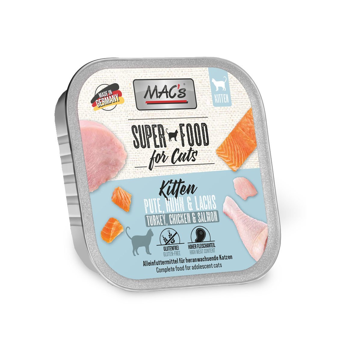 MAC's Cat Kitten Pute, Huhn und Lachs 16x100g