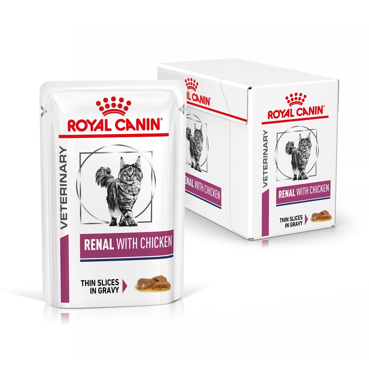 ROYAL CANIN® Veterinary RENAL HUHN Nassfutter für Katzen 12x85g