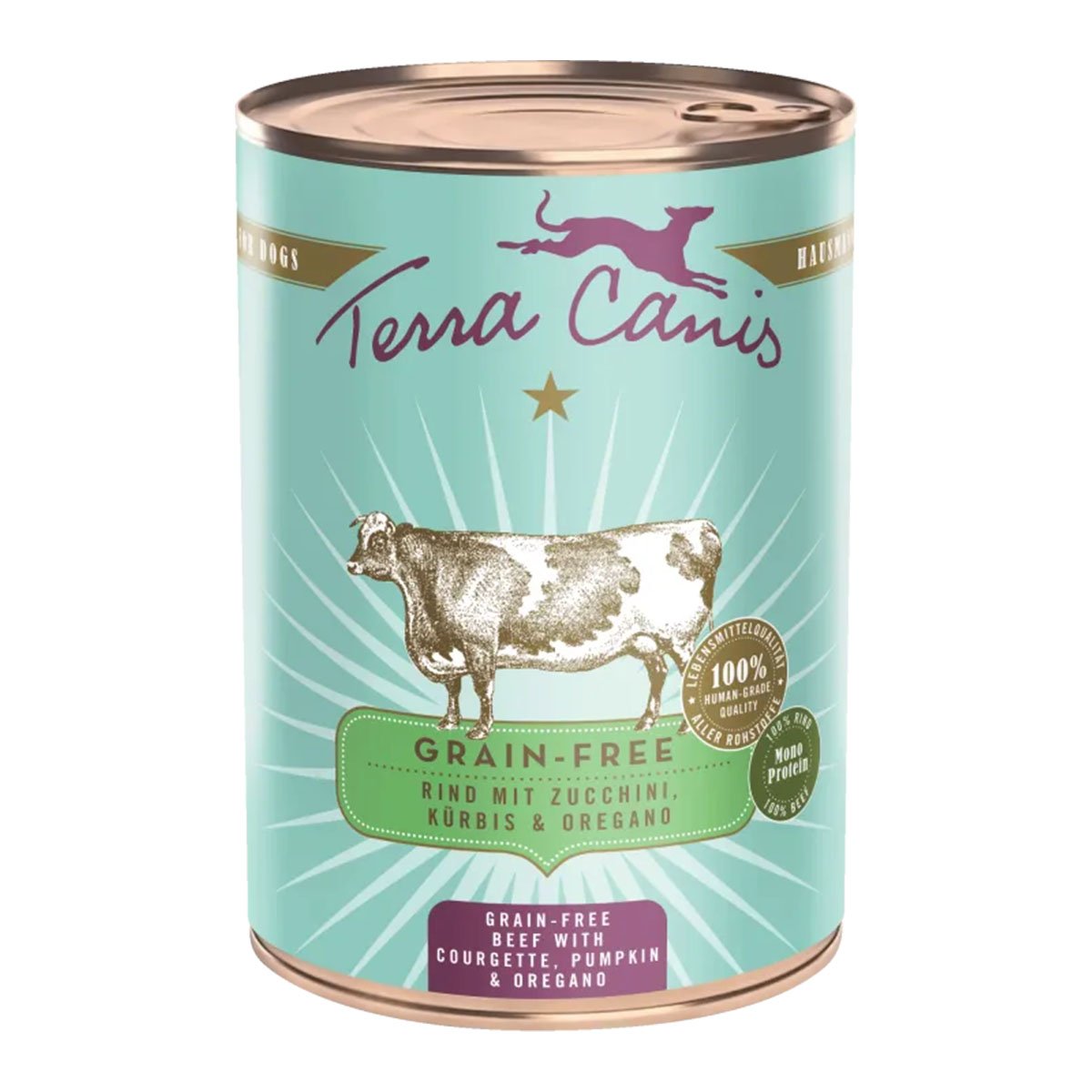 Terra Canis getreidefrei Rind mit Zucchini, Kürbis und Oregano 12x400g