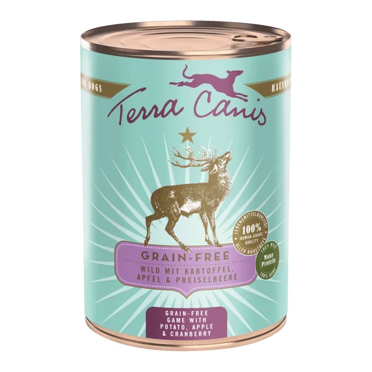 Terra Canis getreidefrei Wild mit Kartoffeln, Apfel und Preiselbeeren 6x400g