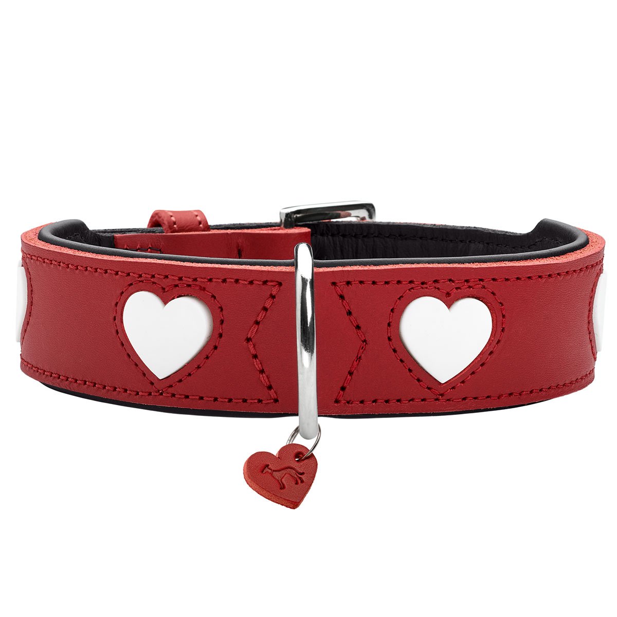 Hunter Halsband Love rot/schwarz 80/XL