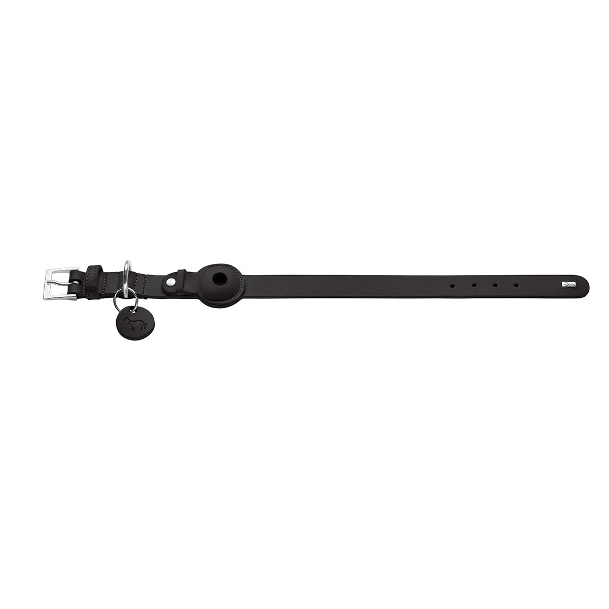 HUNTER Halsband Viborg schwarz AirTag Halter 60/M-L
