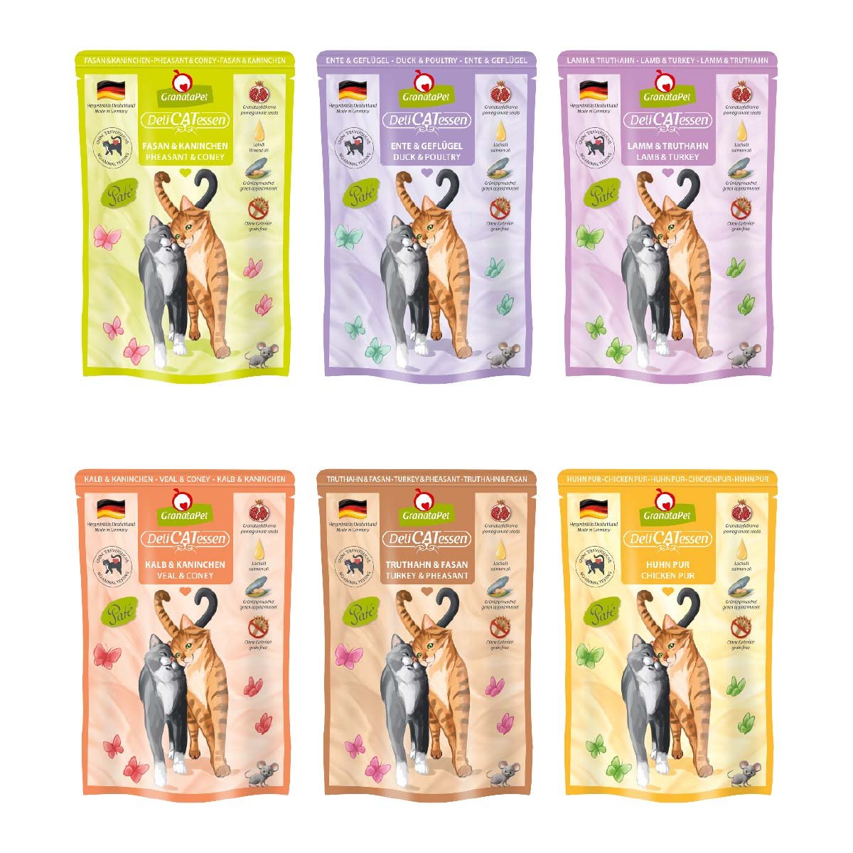 GranataPet Katze - Multipack 3 DeliCatessen ohne Fisch 12x85g