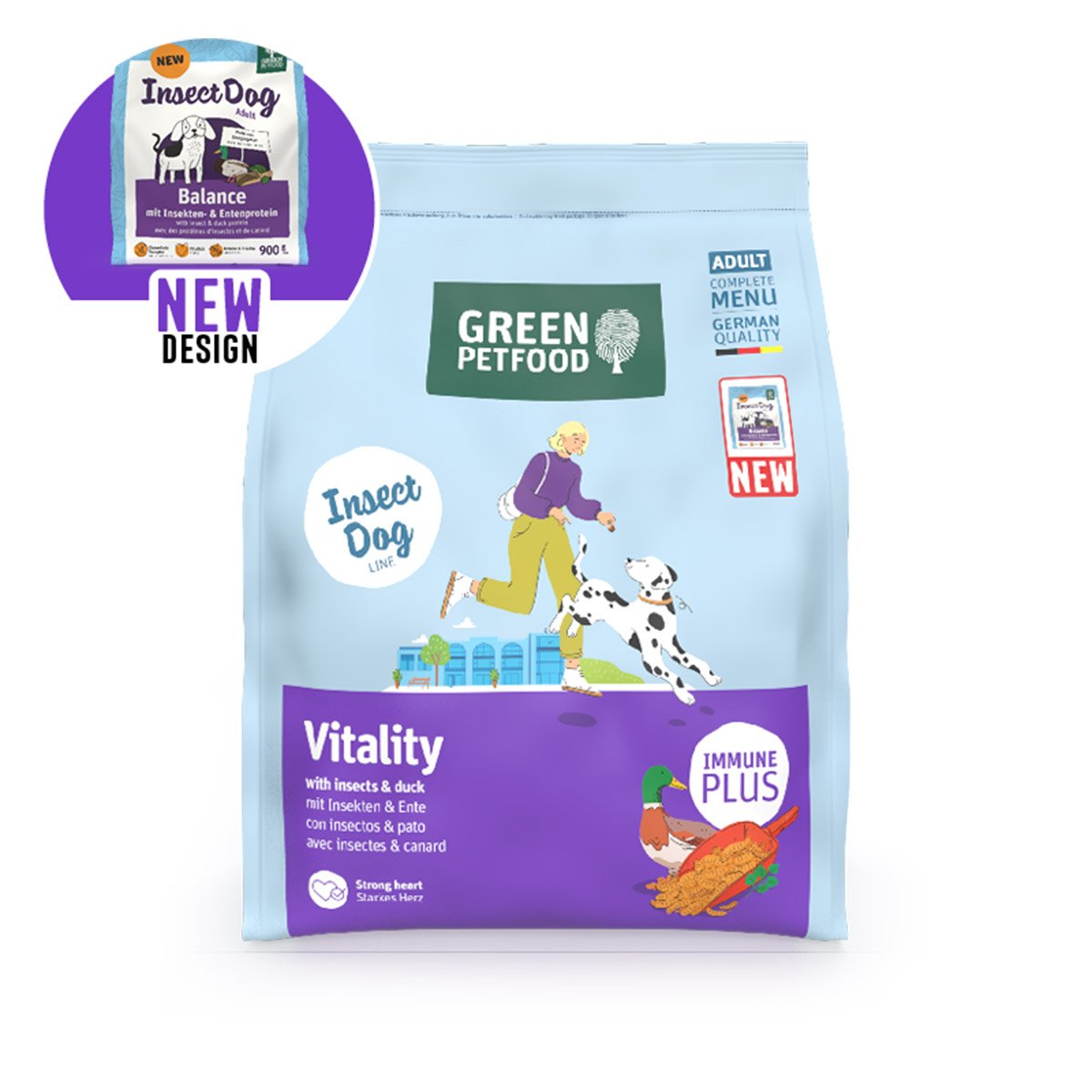 Green Petfood Vitality Insects und Duck 7,5 kg