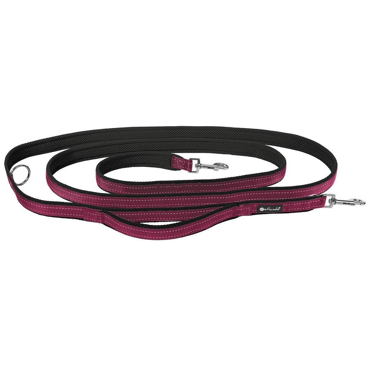 Petlando Outdoor Leine Sicherheitsgriff 3 m berry M - 300 x 2,5 cm