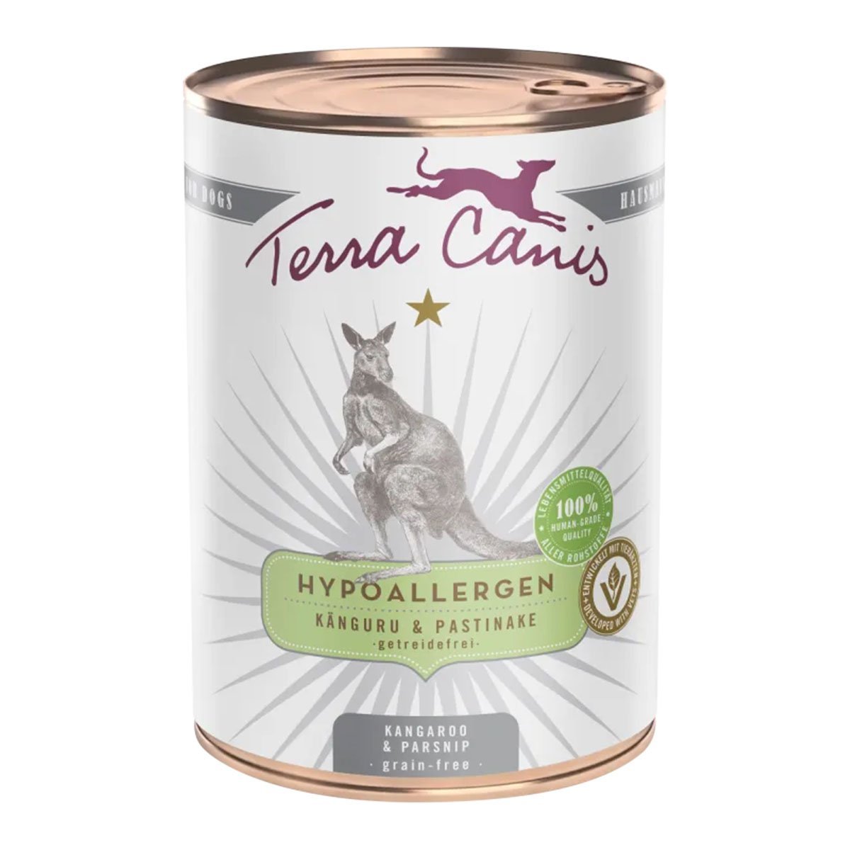 Terra Canis HYPOALLERGEN – Känguru mit Pastinake 6x400g