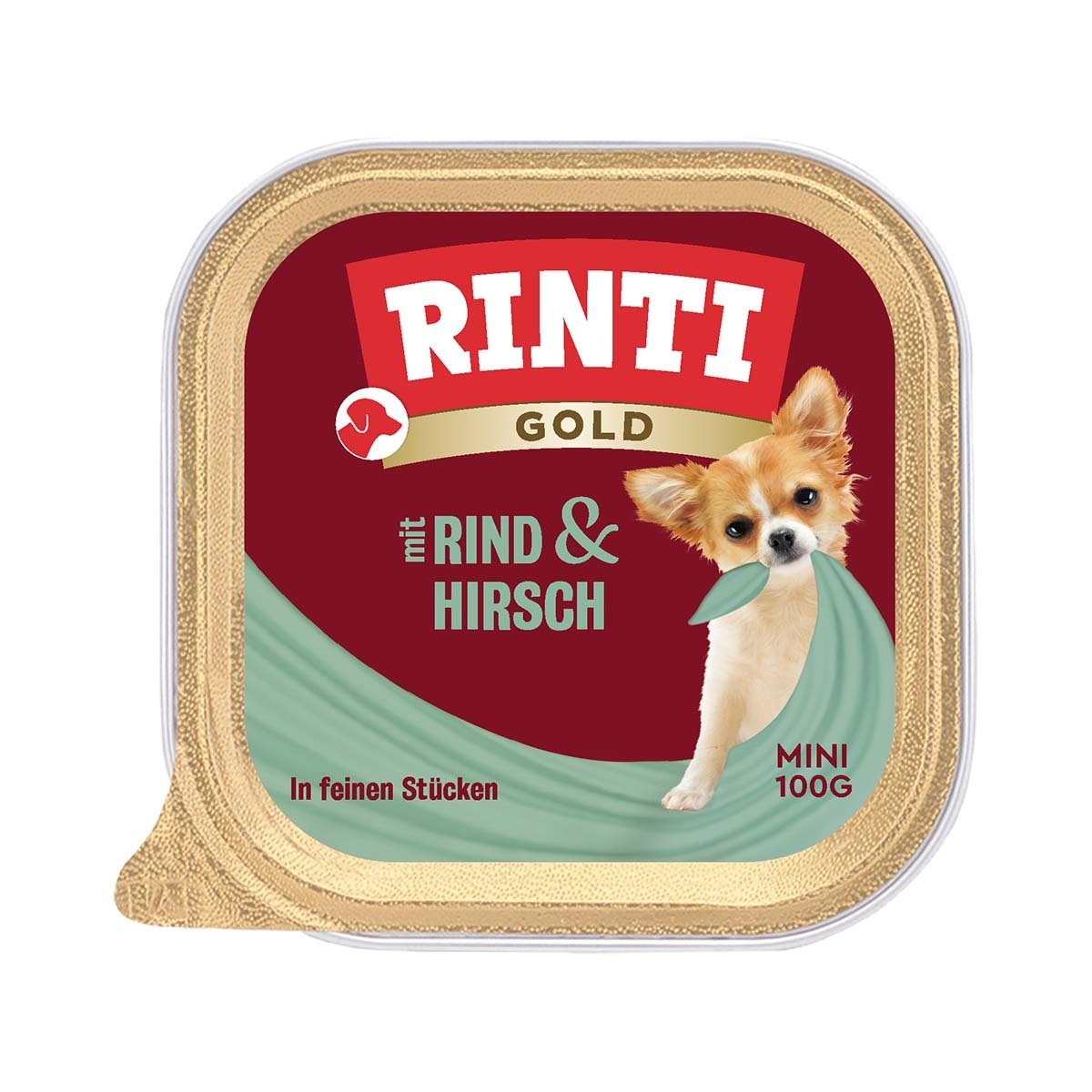 Rinti Gold Mini feine Stückchen von Hirsch und Rind 48x100g