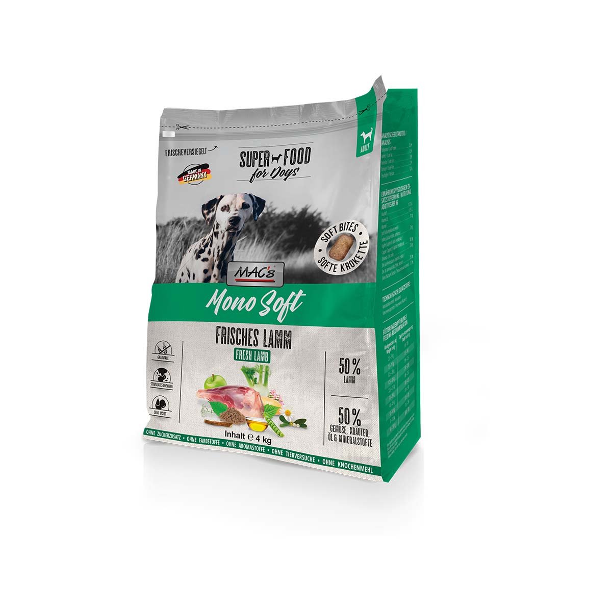 MAC's Dog Mono Soft Frisches Lamm 2x4 kg