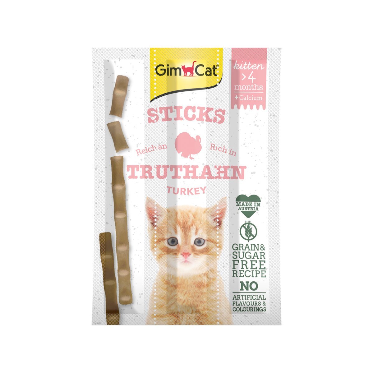 GimCat Kitten Sticks Truthahn 8x3 Stück