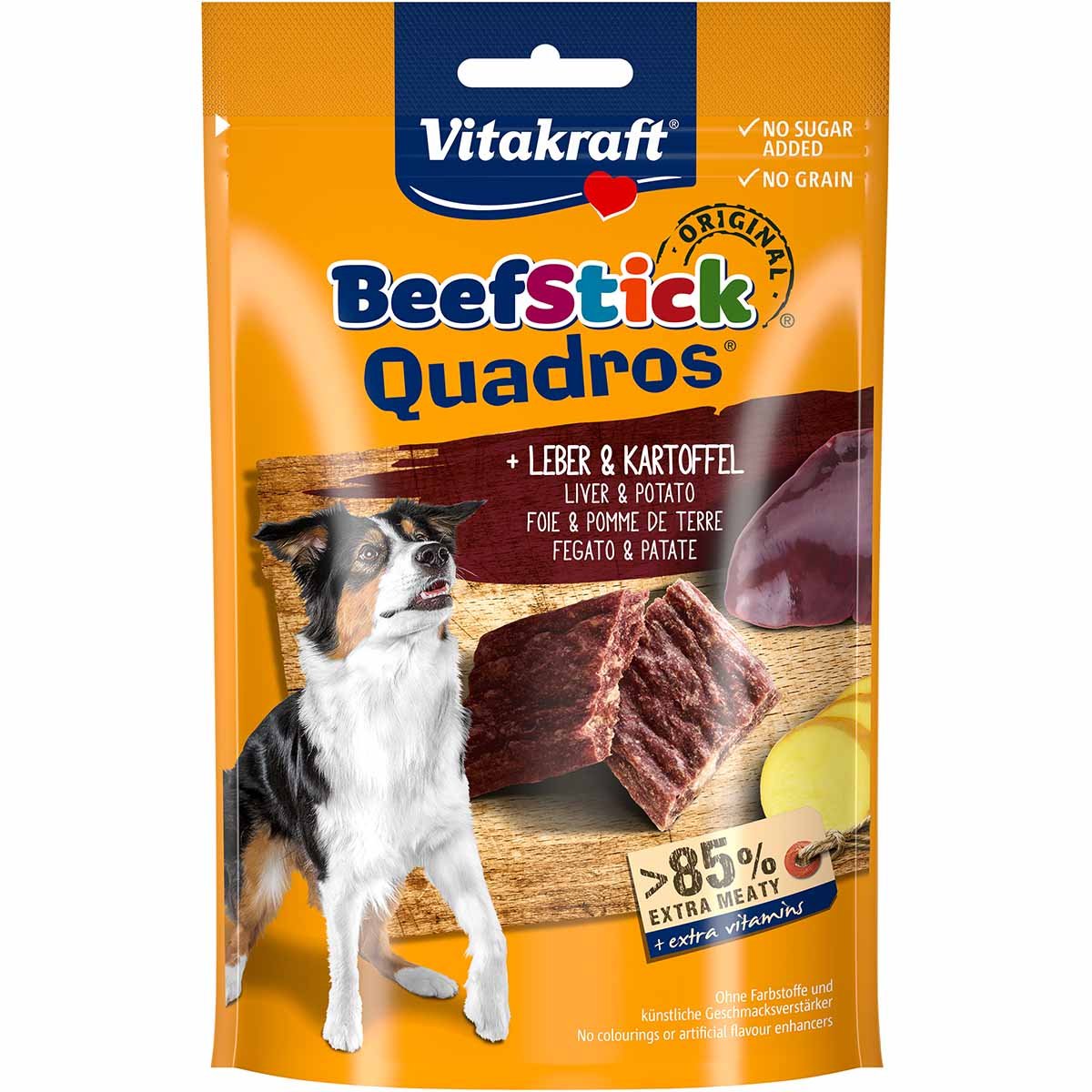 Vitakraft Hundesnack Beef-Stick Quadros Leber und Kartoffel