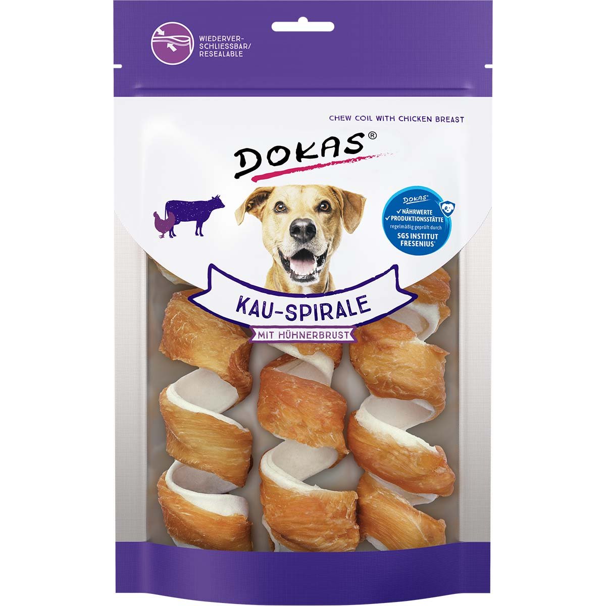 Dokas Kau-Spirale mit Hühnerbrust 4x110g