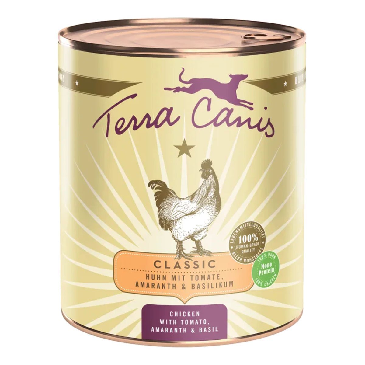Terra Canis CLASSIC – Huhn mit Tomate, Amaranth und Basilikum 12x800g