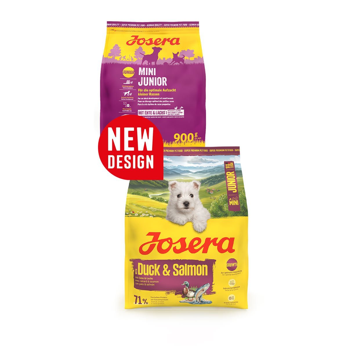 Josera Mini Junior Duck und Salmon 5x900 g