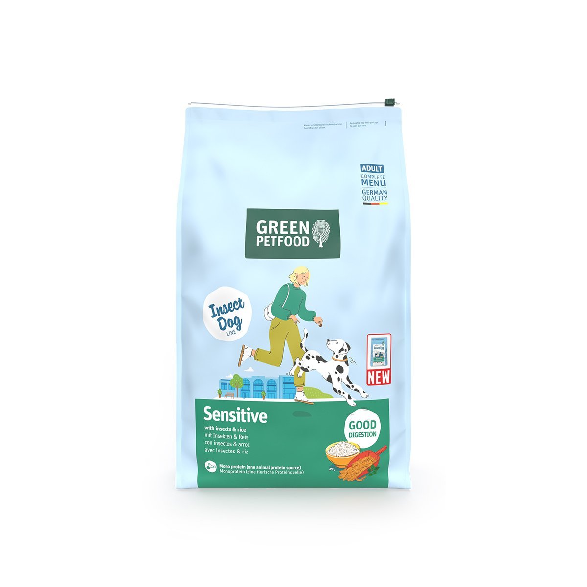 Green Petfood Sensitive Insects und Rice 2x10 kg