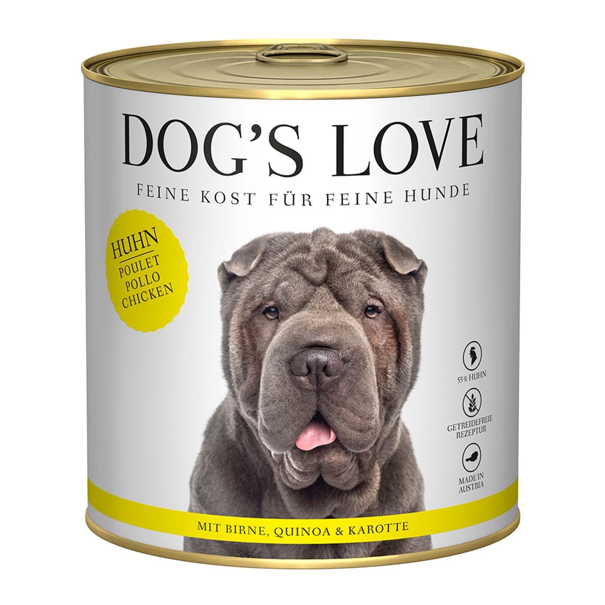 Dog's Love Classic Huhn mit Birne, Quinoa und Karotte 12x800g