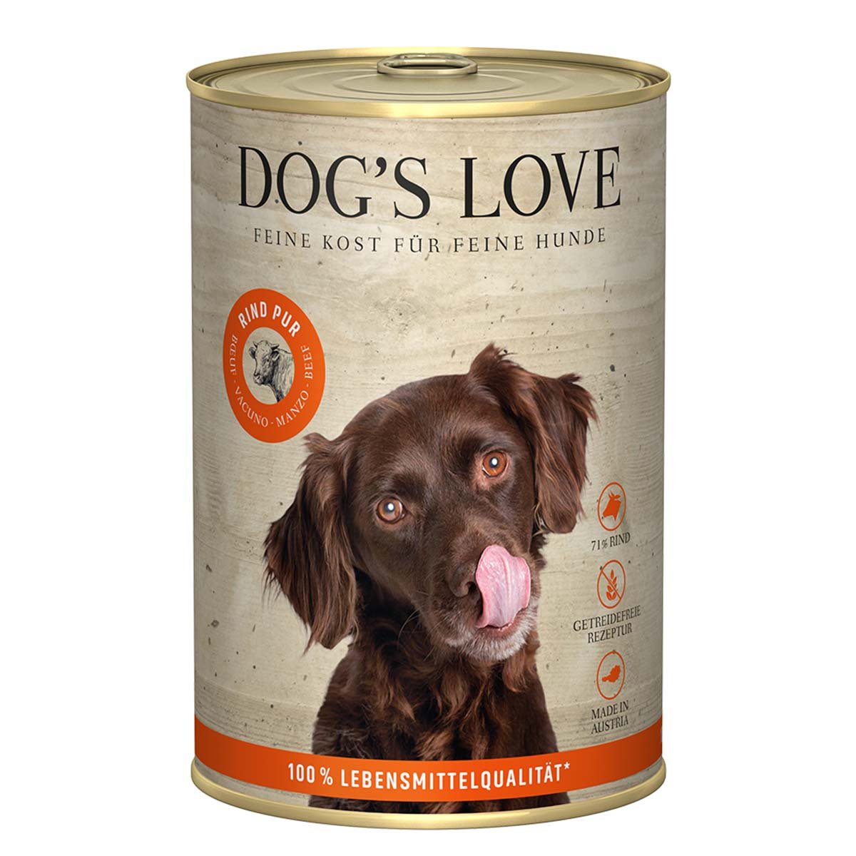 Dog's Love B.A.R.F. Rind Pur 400g