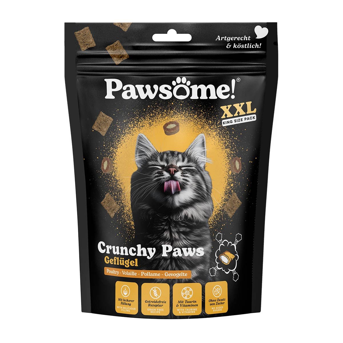 Pawsome Crunchy Paws Geflügel XXL 150g