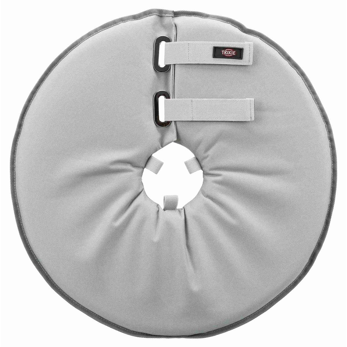 TRIXIE Schutzkragen, Polyester/Schaumstoff, S: 30–34 cm/19,5 cm, grau - Image 3