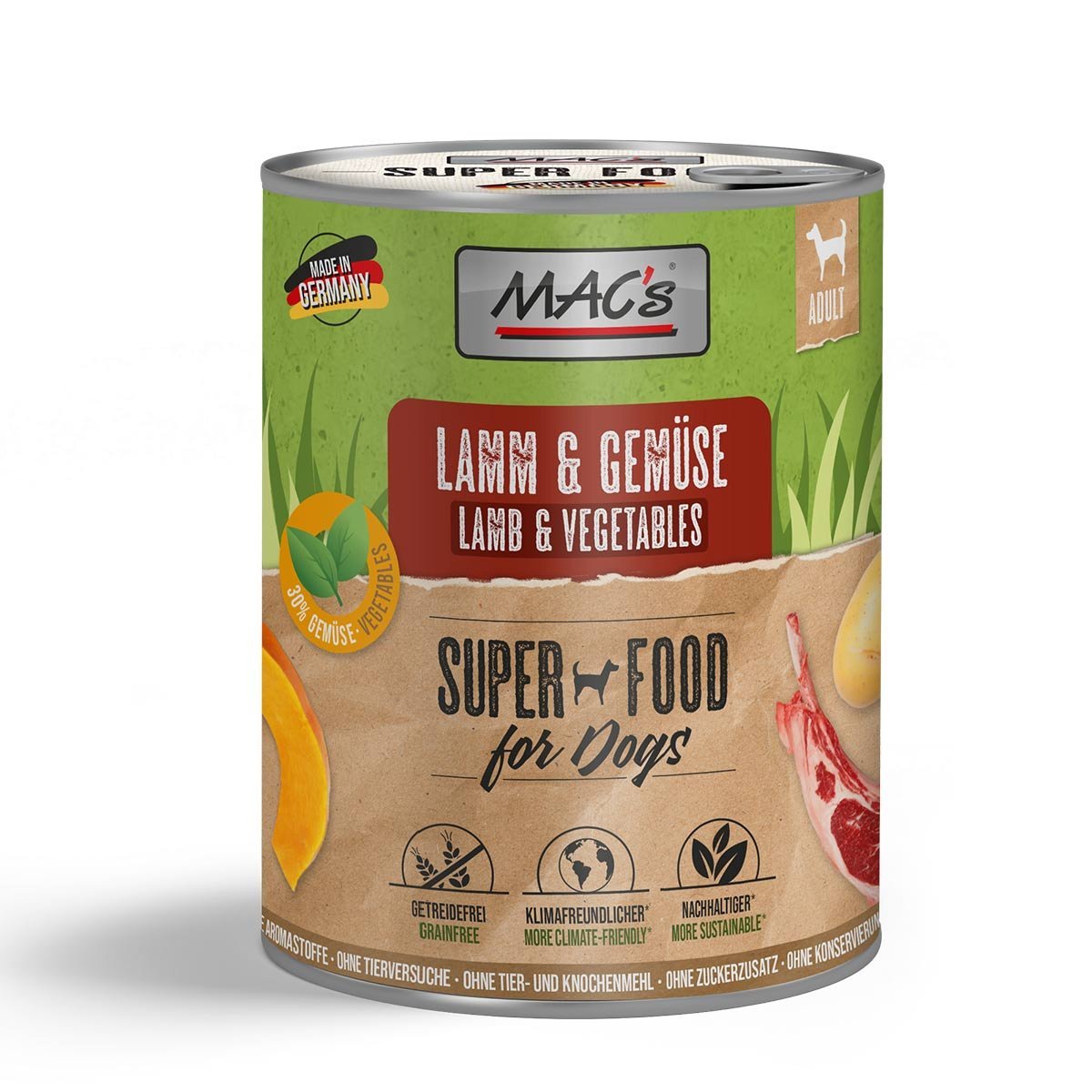 MAC's DOG Lamm und Gemüse 6x800 g
