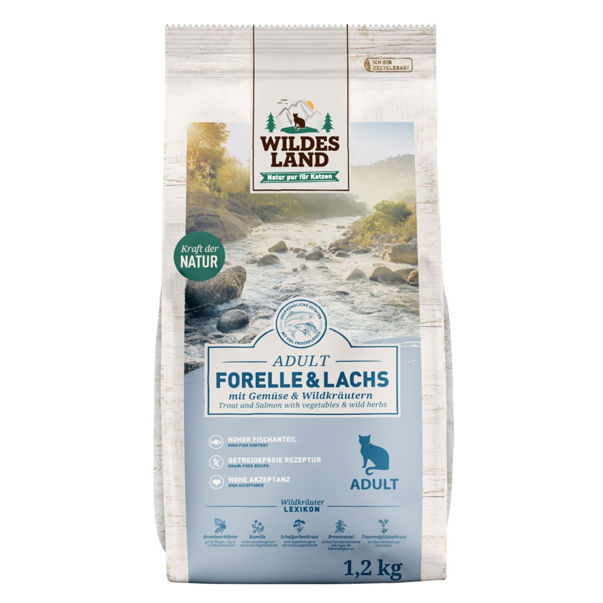 Wildes Land Adult Forelle und Lachs 1,2 kg