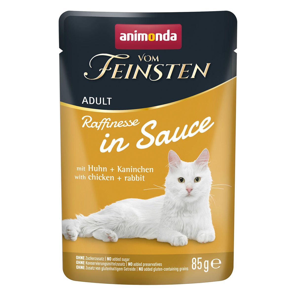 animonda vom Feinsten Adult Raffinesse in Sauce mit Huhn und Kaninchen 24x85g