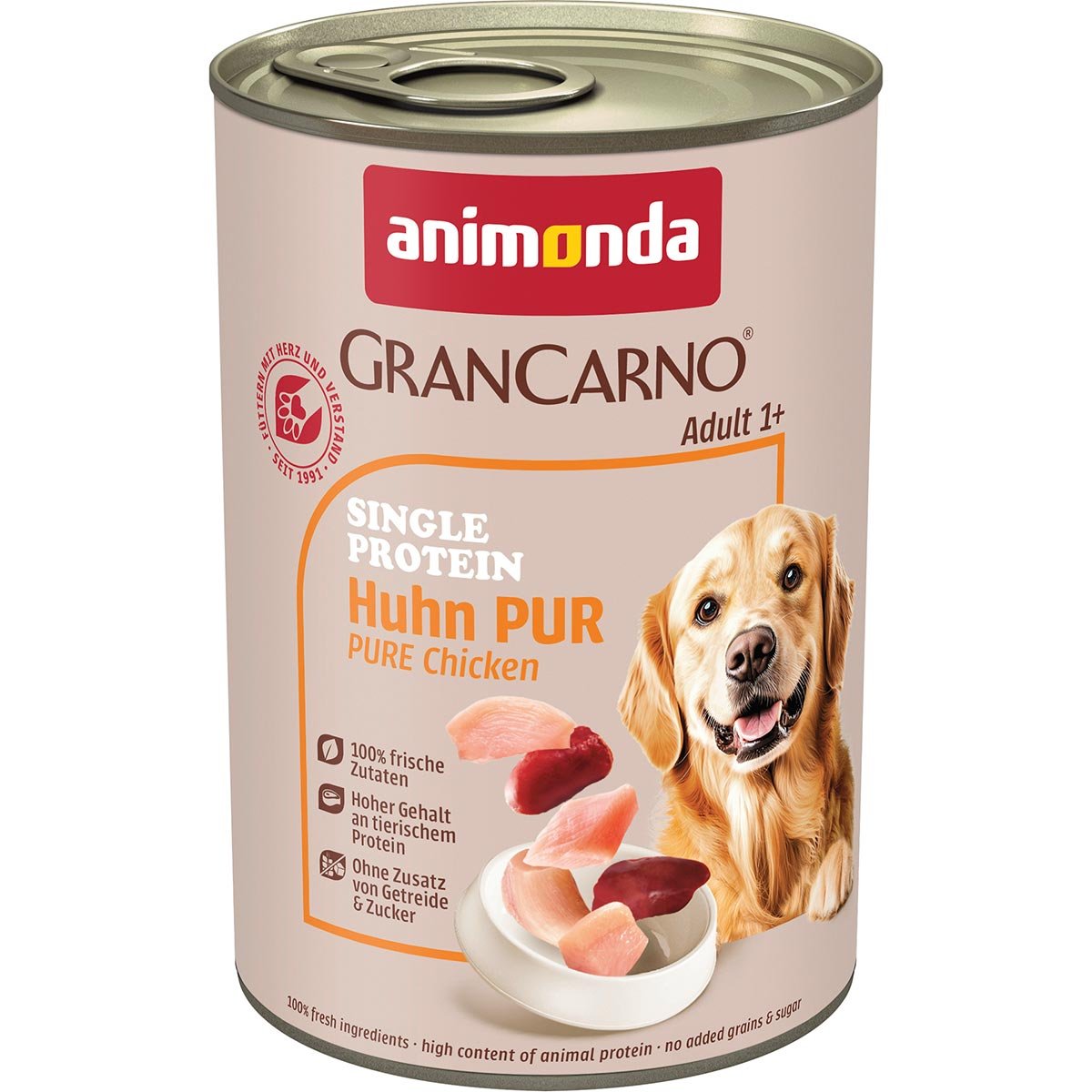 animonda GranCarno single protein Huhn pur 24x400g