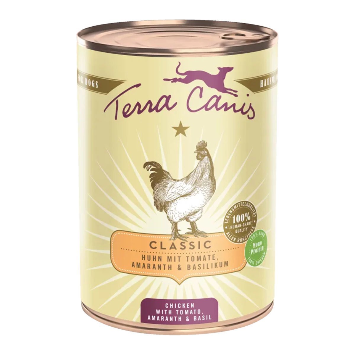Terra Canis CLASSIC – Huhn mit Tomate, Amaranth und Basilikum 6x400g