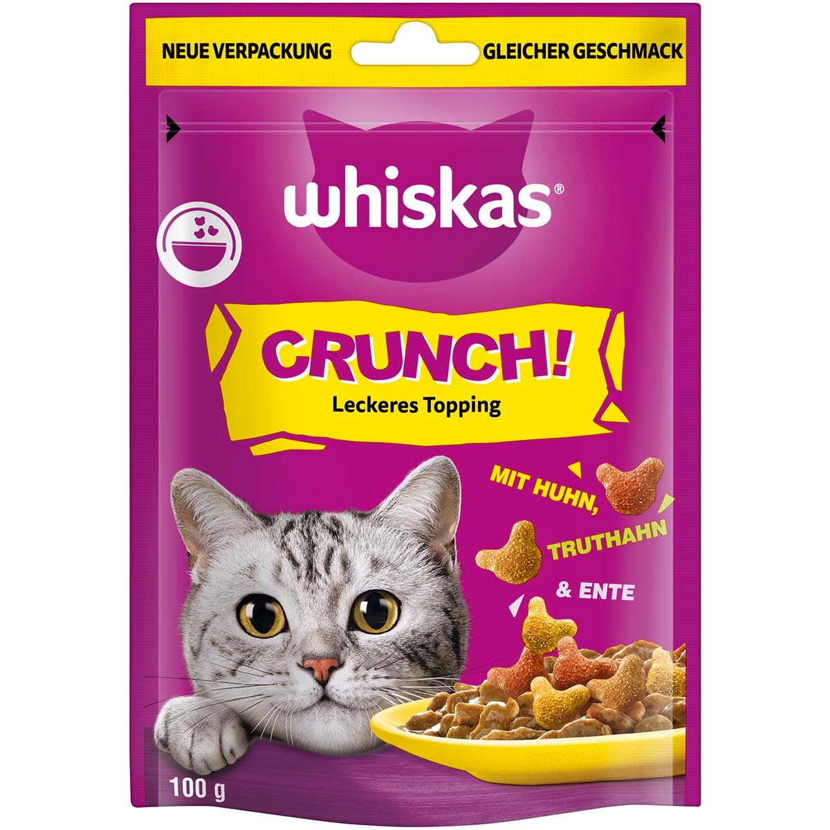 WHISKAS Crunch Huhn, Truthahn und Ente 100 g