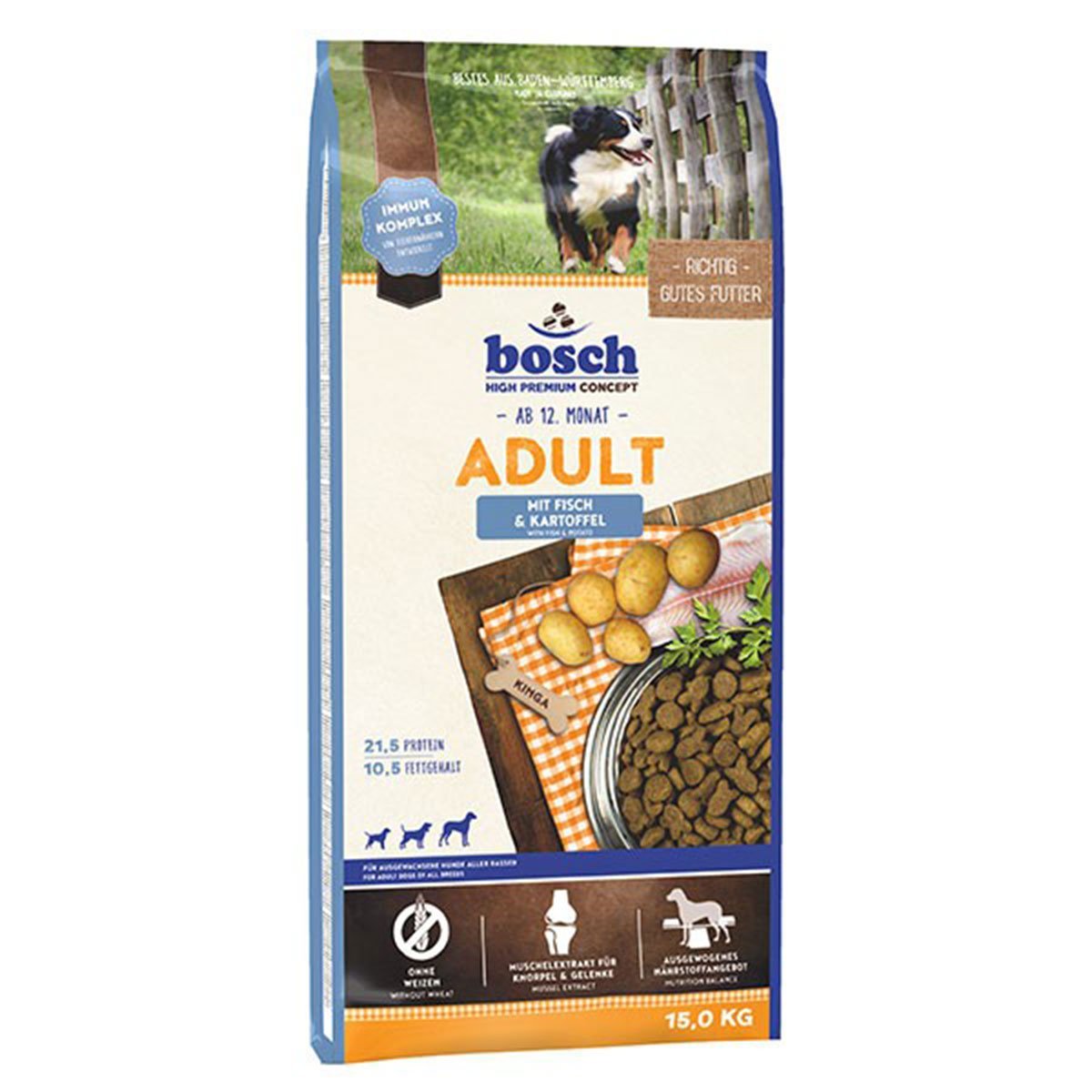 Bosch Hundefutter Adult Fisch und Kartoffel 15kg