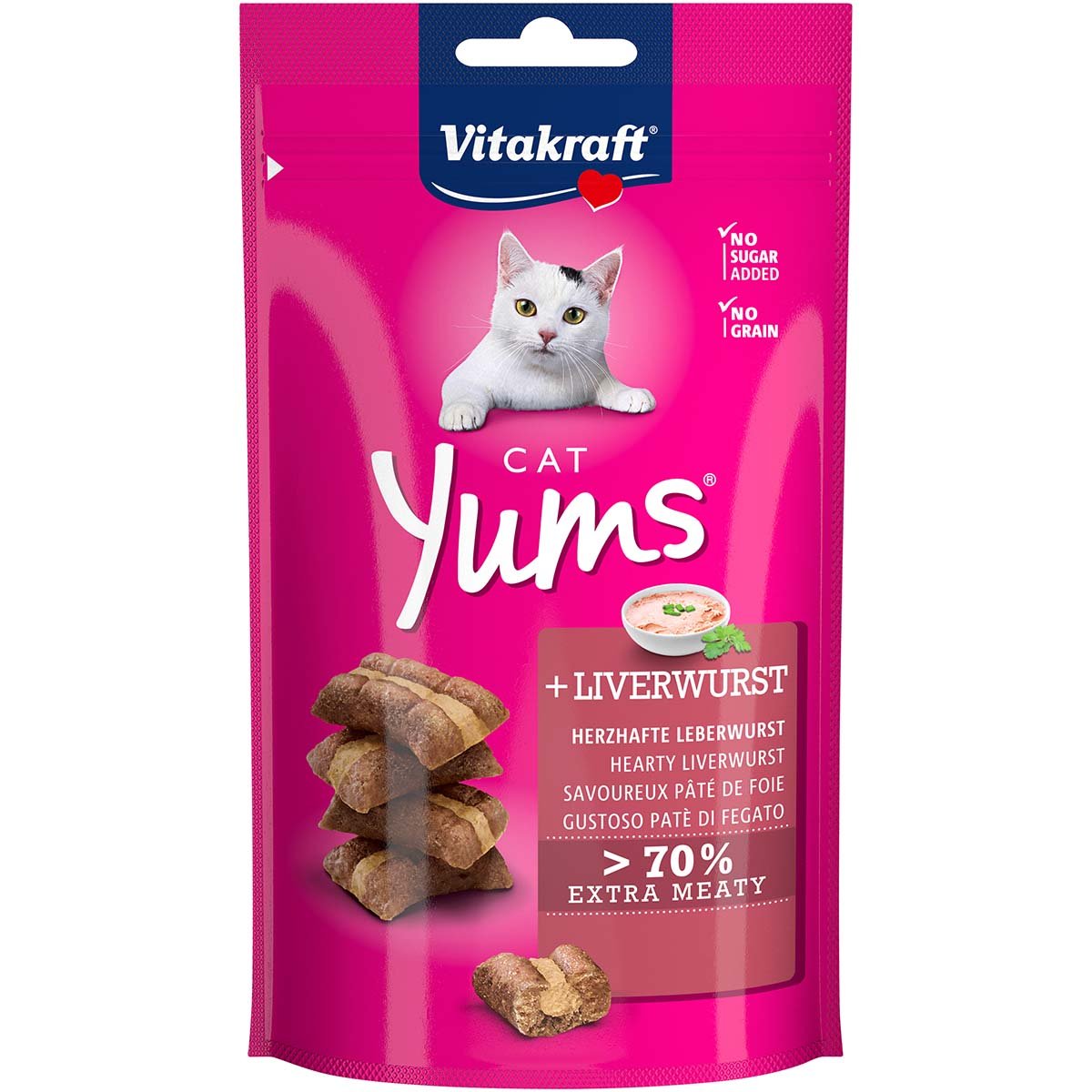 Vitakraft Katzensnack Cat Yums Leberwurst 3 Stück