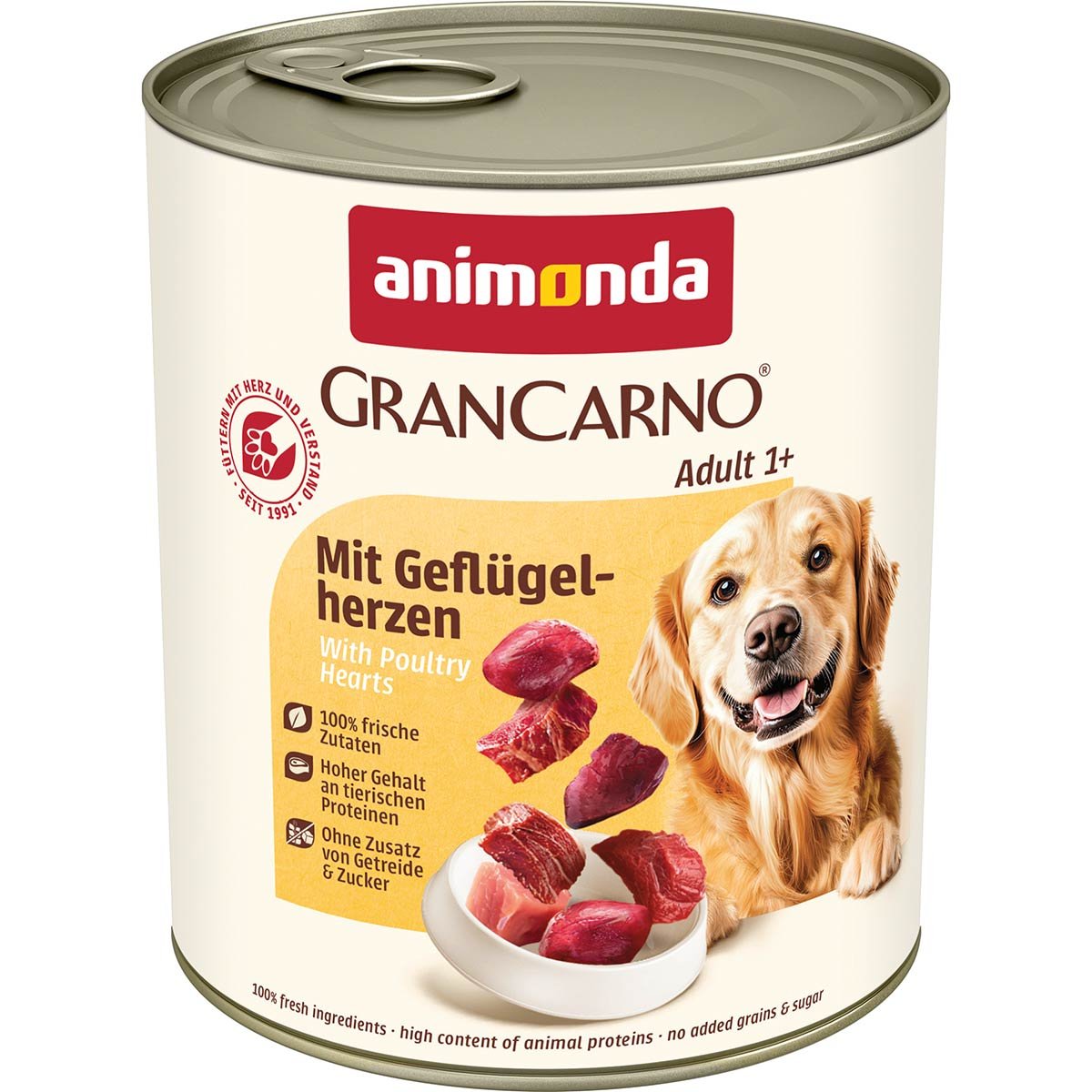 animonda GranCarno Adult mit Geflügelherz 24x800g