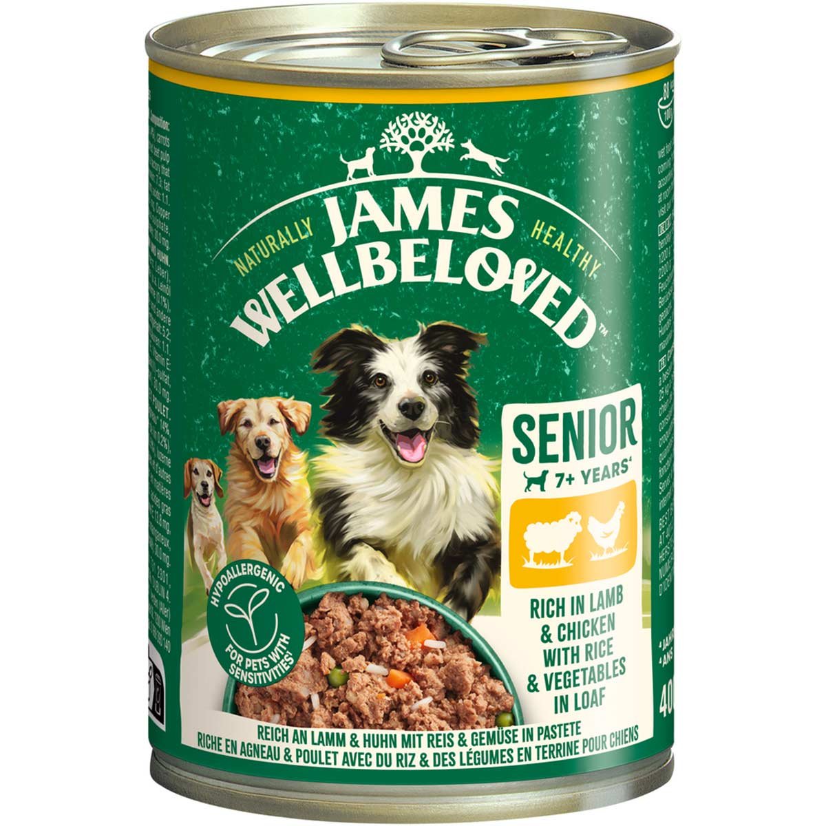 JAMES WELLBELOVED Senior Lamm und Huhn Pastete 6x400 g