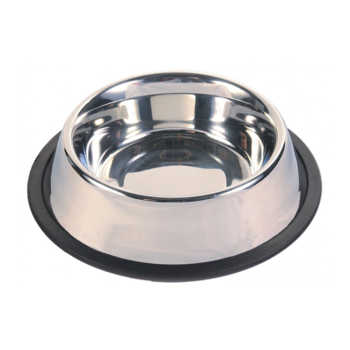 Trixie Edelstahlnapf mit Gummiring 0,7 l / ø 21 cm
