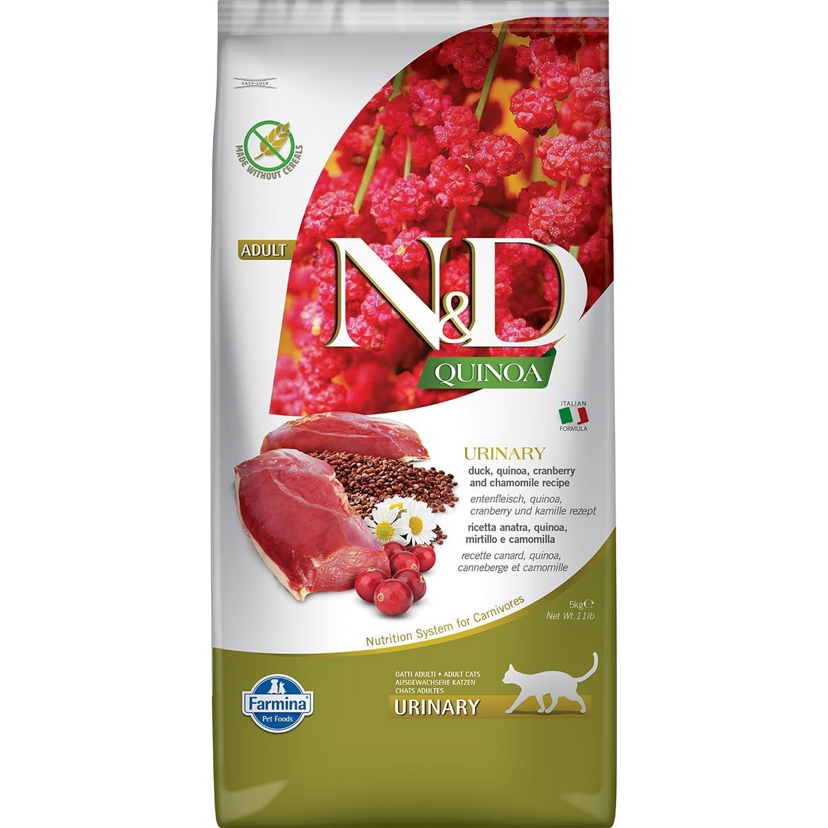 NundD Cat Quinoa Urinary Duck 5kg