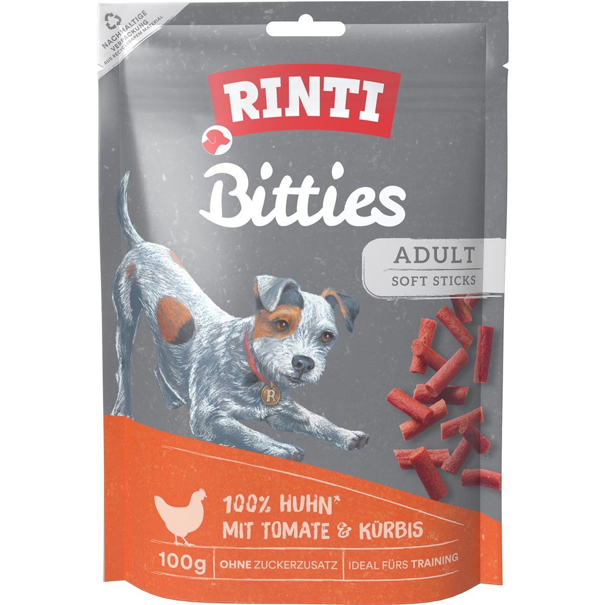 RINTI Bitties Huhn mit Tomate und Kürbis 100 g