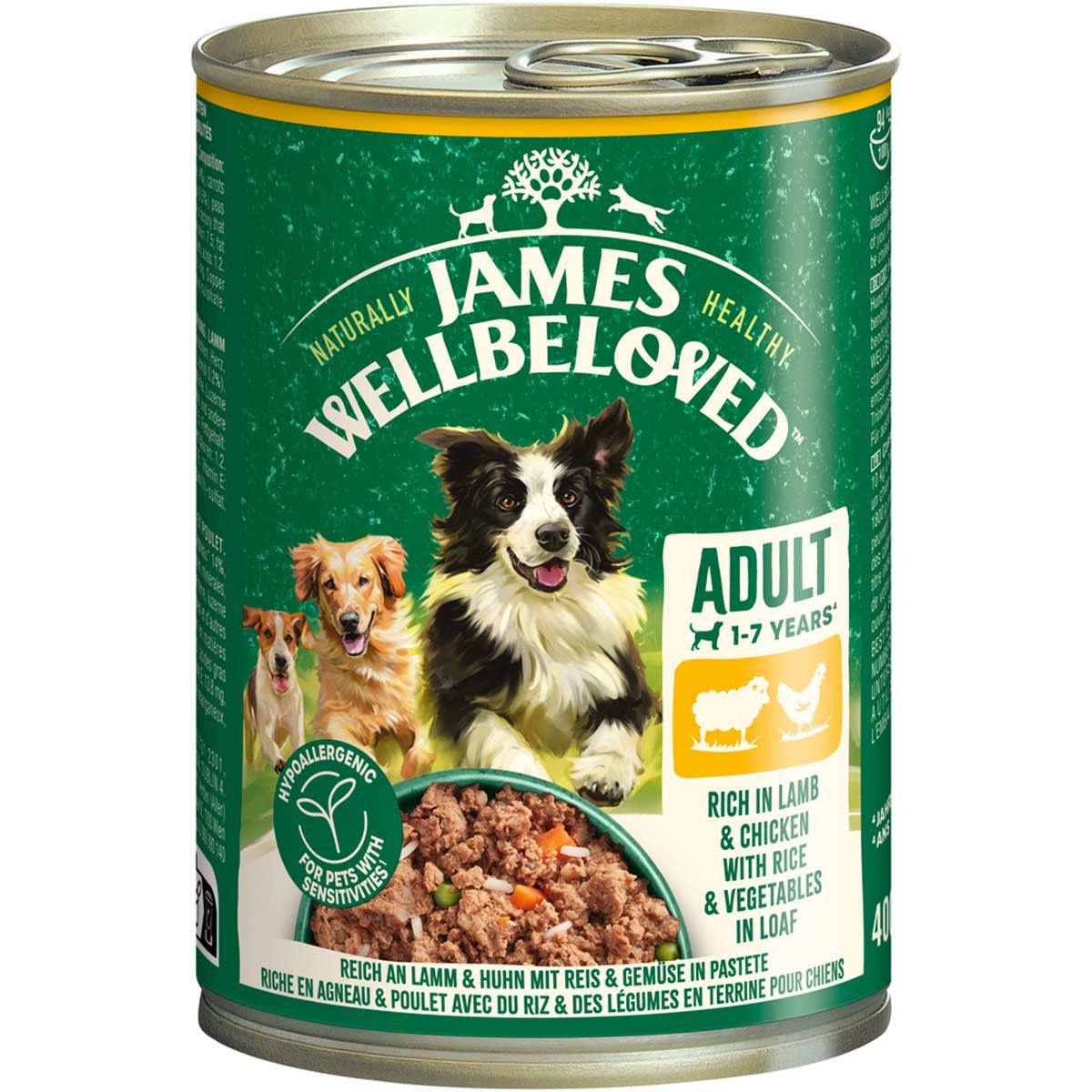 JAMES WELLBELOVED Adult Lamm und Huhn Pastete 6x400 g