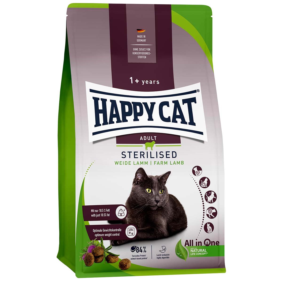 Happy Cat Sterilised Adult Weide Lamm 2x10kg