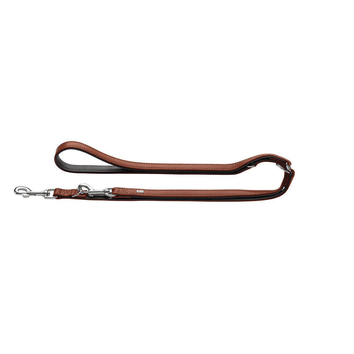 Hunter verstellbare Leine Canadian Up cognac/schwarz 15/200