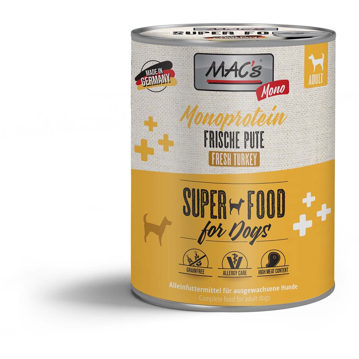 MAC's DOG Monoprotein Frische Pute 6x800g