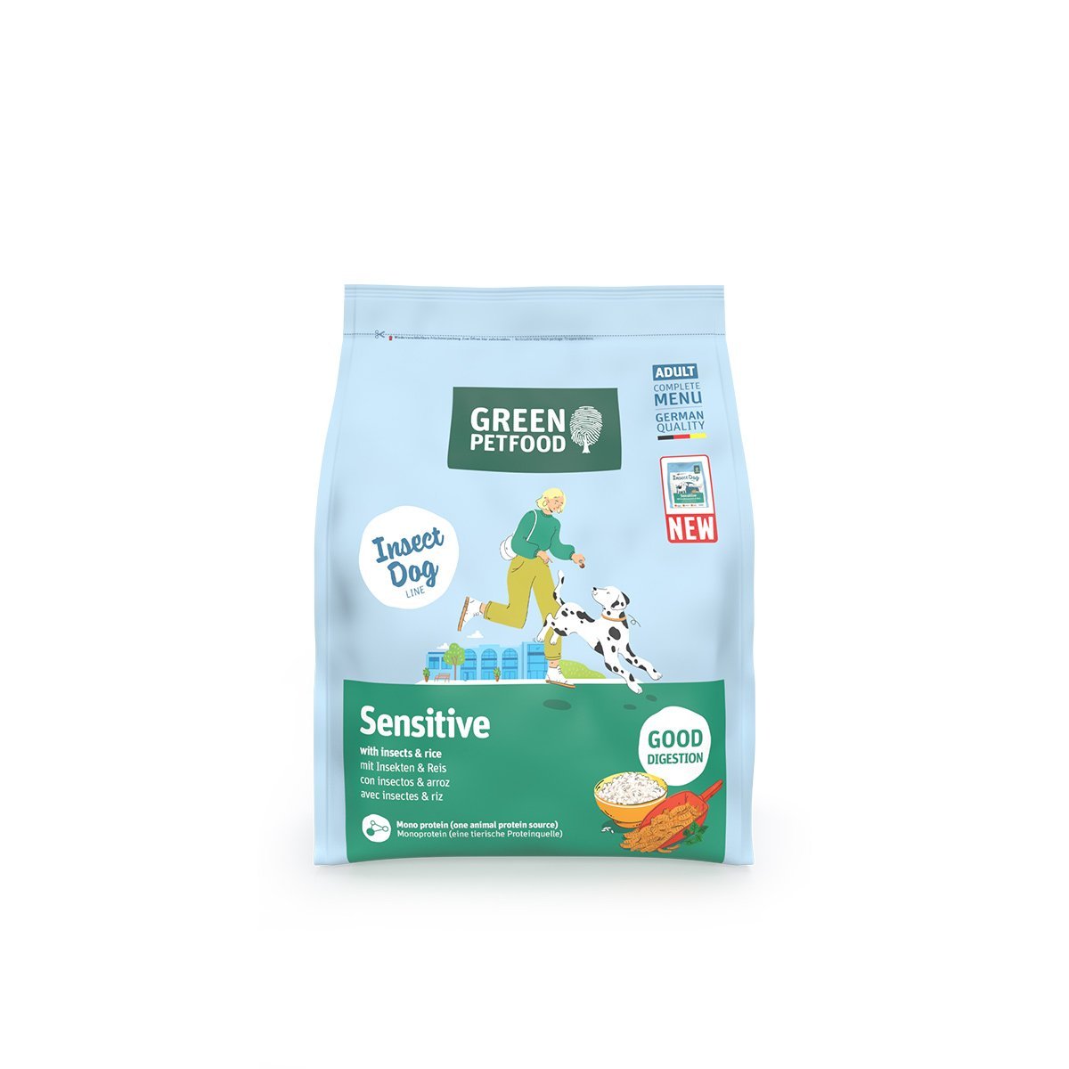 Green Petfood Sensitive Insects und Rice 5x900 g