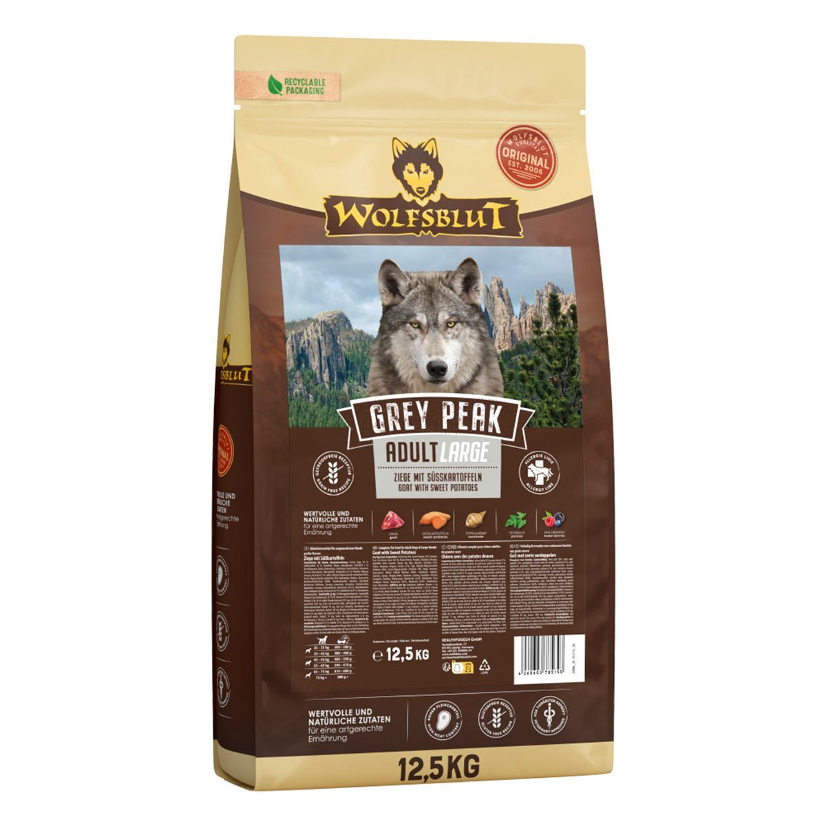 Wolfsblut Grey Peak Large Breed 2x12,5kg
