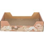 TRIXIE Kratzpappe Floral mit Katzenminze Hellblau