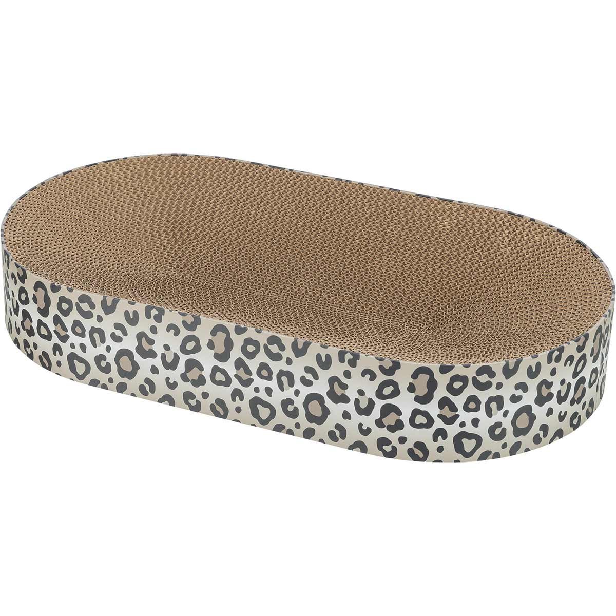 Trixie Kratzbett Leo aus Pappe mit Katzenminze creme